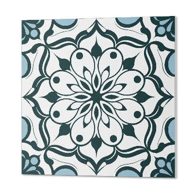 Panou decorativ pătrat Mandala cu model floral