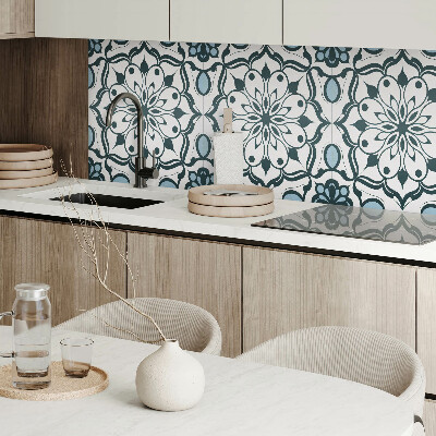 Panou decorativ pătrat Mandala cu model floral