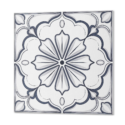 Panou decorativ pătrat Desen de flori pe țiglă