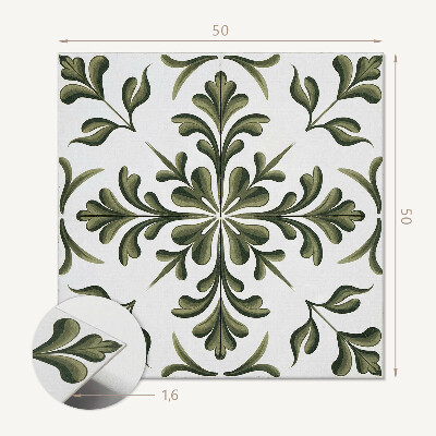 Panou decorativ bucatarie pătrat Motiv vegetal