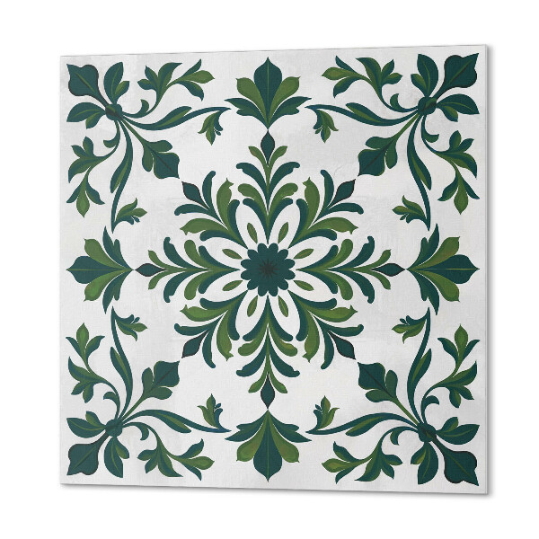 Panou decorativ pătrat Model de plante decorative cu ornamente