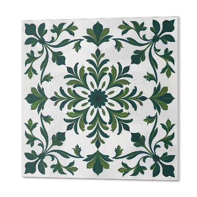 Panou decorativ pătrat Model de plante decorative cu ornamente