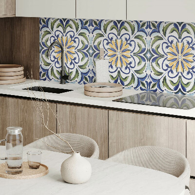 Panou decorativ pătrat Model floral cu elemente vegetale