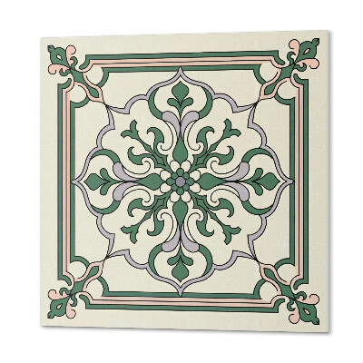 Panou decorativ pătrat Model decorativ cu flori
