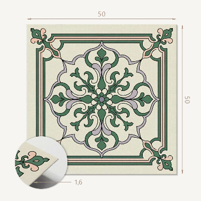 Panou decorativ pătrat Model decorativ cu flori