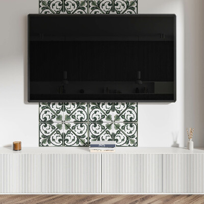 Panou decorativ bucatarie pătrat Model elegant cu detalii de plante