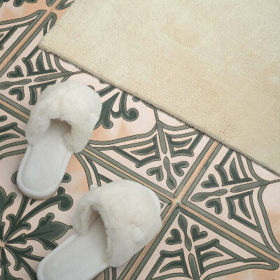 Panou decorativ pătrat Forme de plante într-un aranjament pătrat