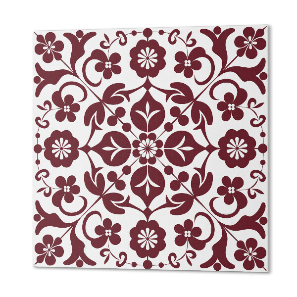 Panou decorativ pătrat Ornamente cu flori într-o combinație armonioasă