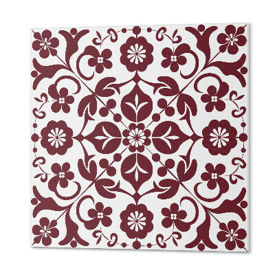 Panou decorativ pătrat Ornamente cu flori într-o combinație armonioasă
