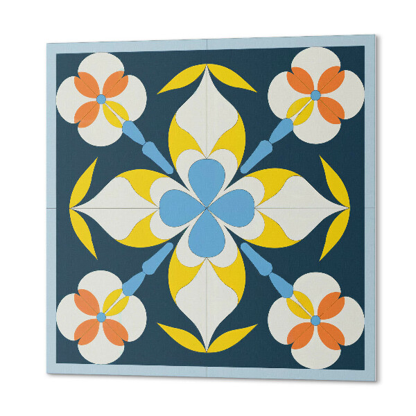 Panou decorativ pătrat Model de flori