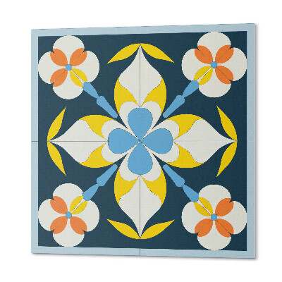 Panou decorativ pătrat Model de flori