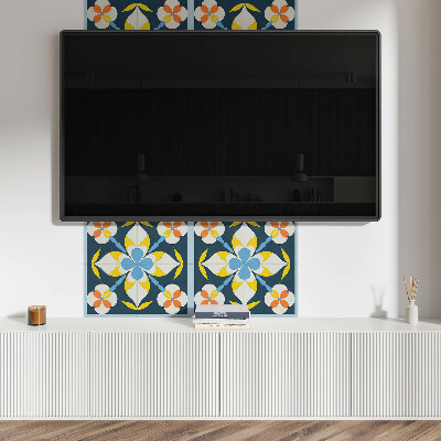 Panou decorativ pătrat Model de flori
