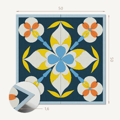Panou decorativ pătrat Model de flori
