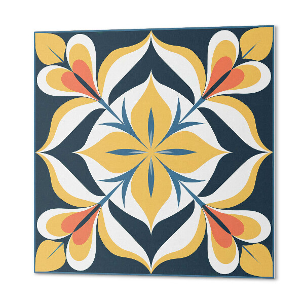 Panou decorativ pătrat Imprimeu floral sofisticat