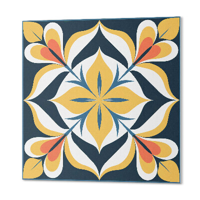 Panou decorativ pătrat Imprimeu floral sofisticat