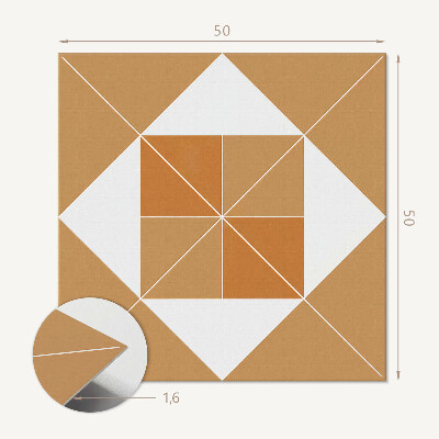 Panou decorativ pătrat Model geometric în diverse culori