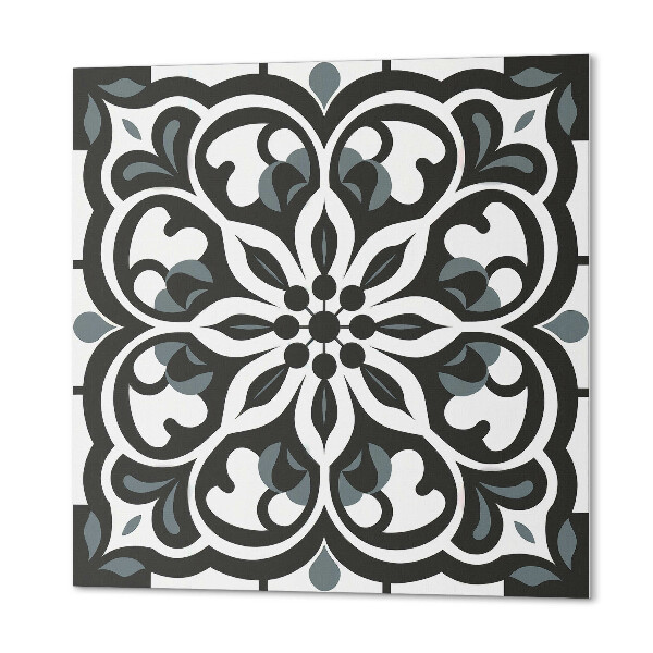 Panou decorativ bucatarie pătrat Flori cu decoratiuni delicate