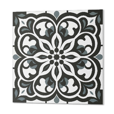 Panou decorativ bucatarie pătrat Flori cu decoratiuni delicate