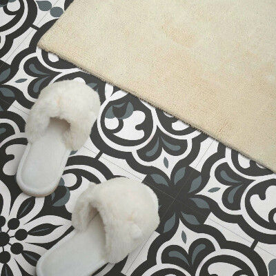 Panou decorativ bucatarie pătrat Flori cu decoratiuni delicate