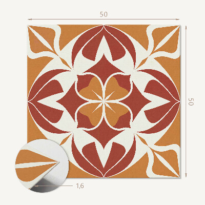 Panou decorativ pătrat Model de plante într-un stil armonios