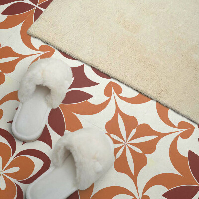 Panou decorativ bucatarie pătrat Design floral cu frunze și flori