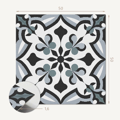 Panou decorativ pătrat Model floral modern