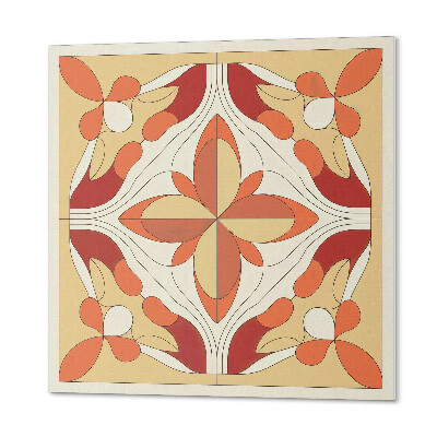 Panou decorativ pătrat Model artistic de flori în stil abstract