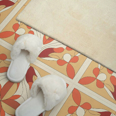 Panou decorativ pătrat Model artistic de flori în stil abstract