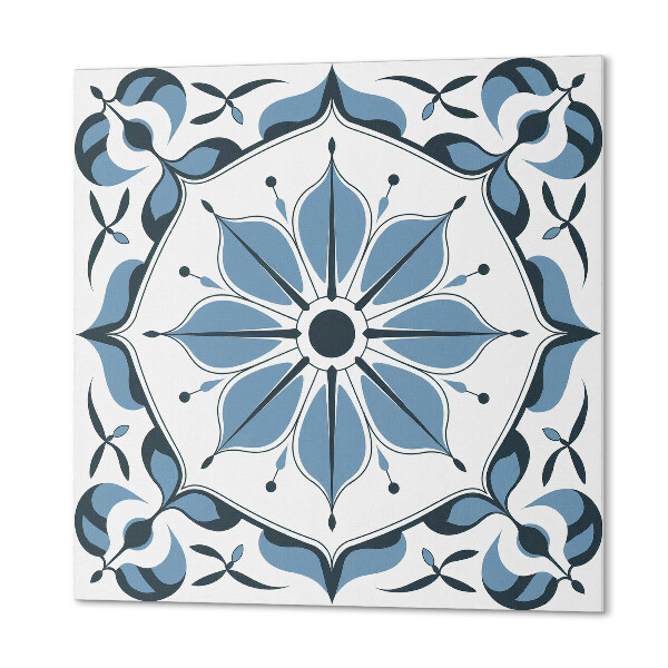 Panou decorativ bucatarie pătrat Un aranjament floral cu detalii delicate