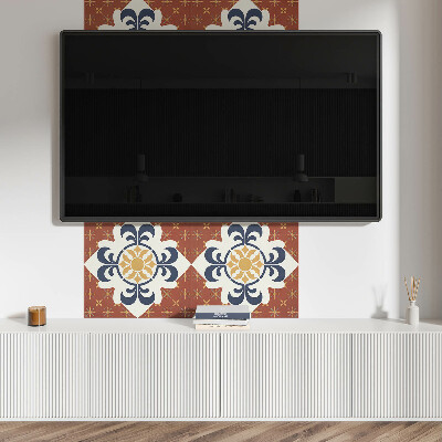 Panou decorativ bucatarie pătrat Design floral cu forme organice