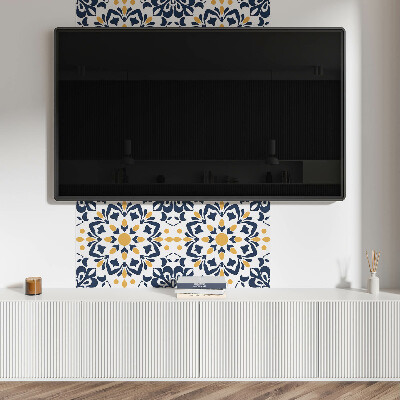 Panou decorativ bucatarie pătrat Inspirații florale în designul mandalei