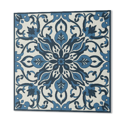 Panou decorativ pătrat Model floral cu frunze