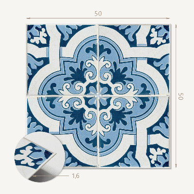 Panou decorativ bucatarie pătrat Placi elegante cu ornamente complicate
