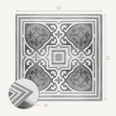 Panou decorativ pătrat Ornamente elegante în simetrie perfectă