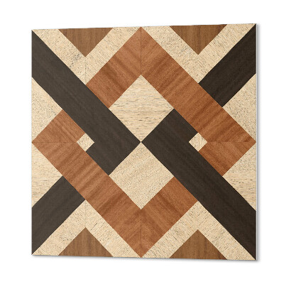 Panou decorativ pătrat Model geometric din lemn