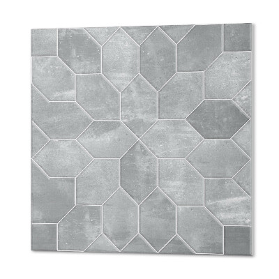 Panou decorativ bucatarie pătrat Mozaic geometric într-un aranjament hexagonal
