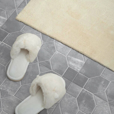 Panou decorativ bucatarie pătrat Mozaic geometric într-un aranjament hexagonal