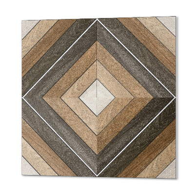 Panou decorativ pătrat Romburi elegante în formă geometrică