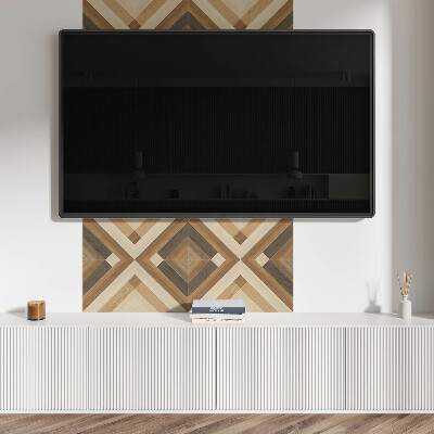 Panou decorativ bucatarie pătrat Model în carouri în stil geometric
