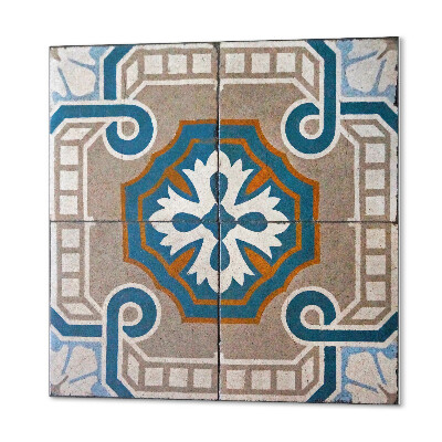 Panou decorativ bucatarie pătrat Ornamente decorative într-o abordare mozaică
