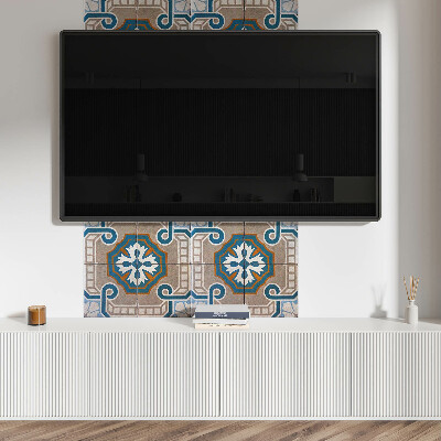 Panou decorativ bucatarie pătrat Ornamente decorative într-o abordare mozaică