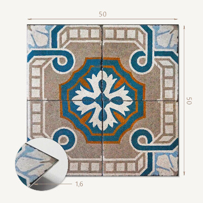 Panou decorativ bucatarie pătrat Ornamente decorative într-o abordare mozaică