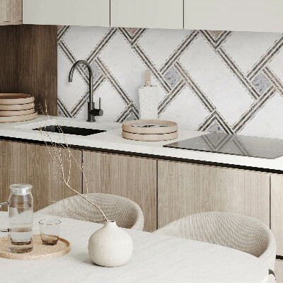Panou decorativ pătrat Geometrie în linii dinamice