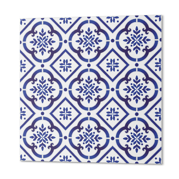 Panou decorativ bucatarie pătrat Model decorativ de gresie cu ornamente