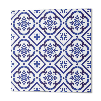 Panou decorativ bucatarie pătrat Model decorativ de gresie cu ornamente