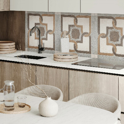 Panou decorativ pătrat Model de plăci în design geometric modern
