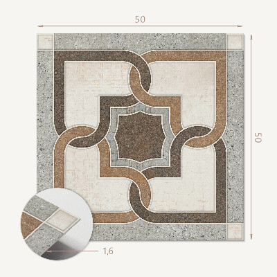 Panou decorativ pătrat Model de plăci în design geometric modern
