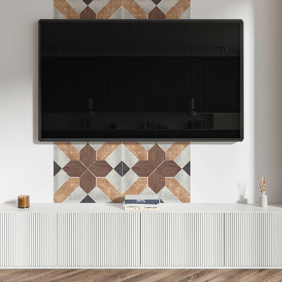 Panou decorativ bucatarie pătrat Forme elegante într-un model geometric