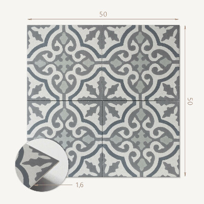 Panou decorativ pătrat Model de ornamente într-o compoziție de mozaic