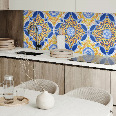 Panou decorativ bucatarie pătrat Decorare cu accent floral